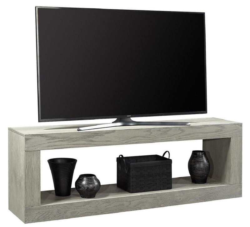 Aspenhome Nova Oak 74" Open Console in Heather Gray - Furniture City (CA)l