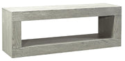 Aspenhome Nova Oak 84" Open Console in Heather Gray - Furniture City (CA)l