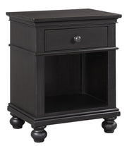 Aspenhome Oxford 1 Drawer Nightstand in Black - Furniture City (CA)l