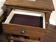 Aspenhome Oxford 1 Drawer Nightstand in Whiskey Brown - Furniture City (CA)l