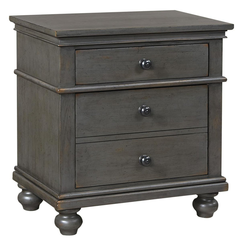 Aspenhome Oxford 2 Drawer Nightstand in Peppercorn - Furniture City (CA)l
