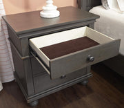 Aspenhome Oxford 2 Drawer Nightstand in Peppercorn - Furniture City (CA)l