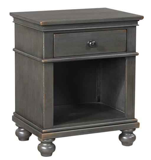 Aspenhome Oxford 1 Drawer Nightstand in Peppercorn image