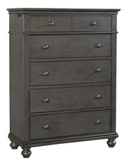 Aspenhome Oxford 5 Drawer Chest in Peppercorn - Furniture City (CA)l