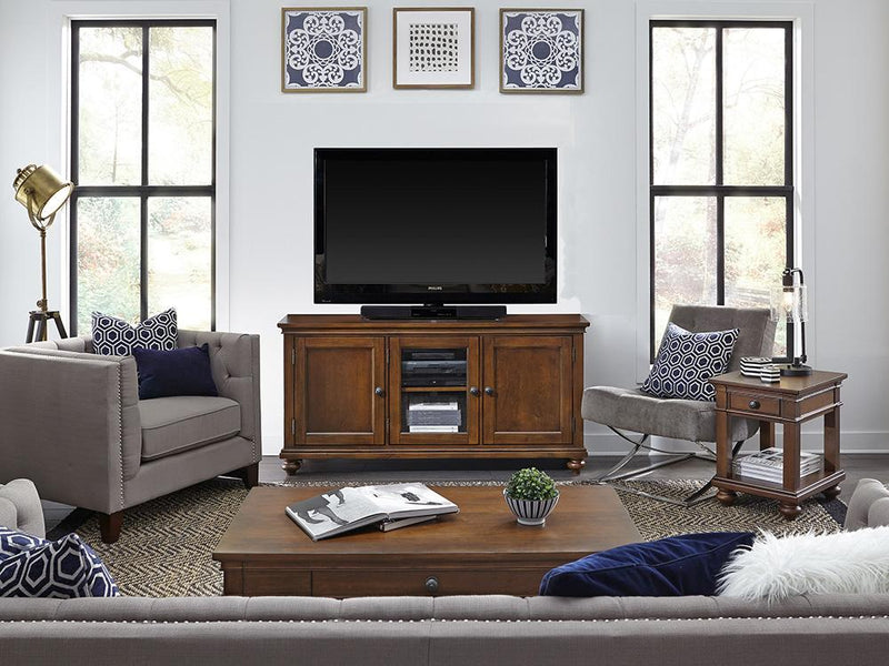 Aspenhome Oxford 65" Console in Whiskey Brown - Furniture City (CA)l