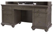Aspenhome Oxford 66" Credenza Desk in Peppercorn - Furniture City (CA)l