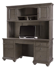 Aspenhome Oxford 66" Credenza Desk in Peppercorn - Furniture City (CA)l