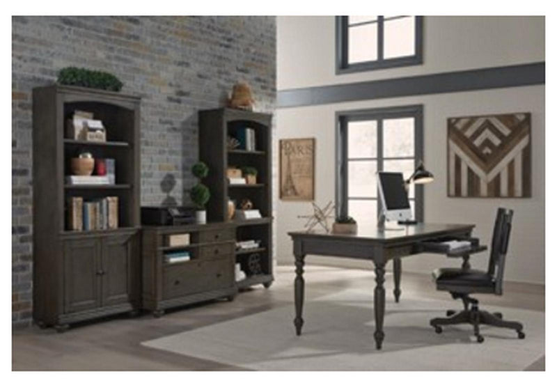 Aspenhome Oxford 72" Writing Desk in Peppercorn - Furniture City (CA)l
