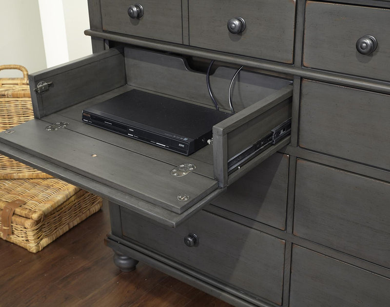 Aspenhome Oxford 8 Drawer Chesser in Peppercorn - Furniture City (CA)l