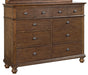 Aspenhome Oxford 8 Drawer Chesser in Whiskey Brown image
