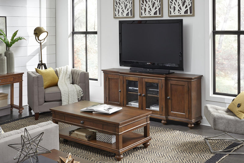 Aspenhome Oxford 75" Console in Whiskey Brown - Furniture City (CA)l