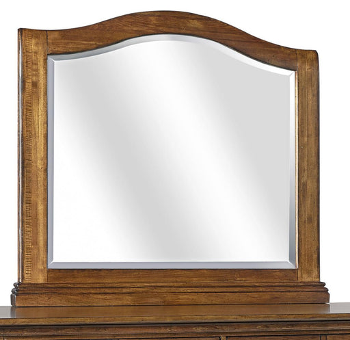 Aspenhome Oxford Arched Mirror in Whiskey Brown image