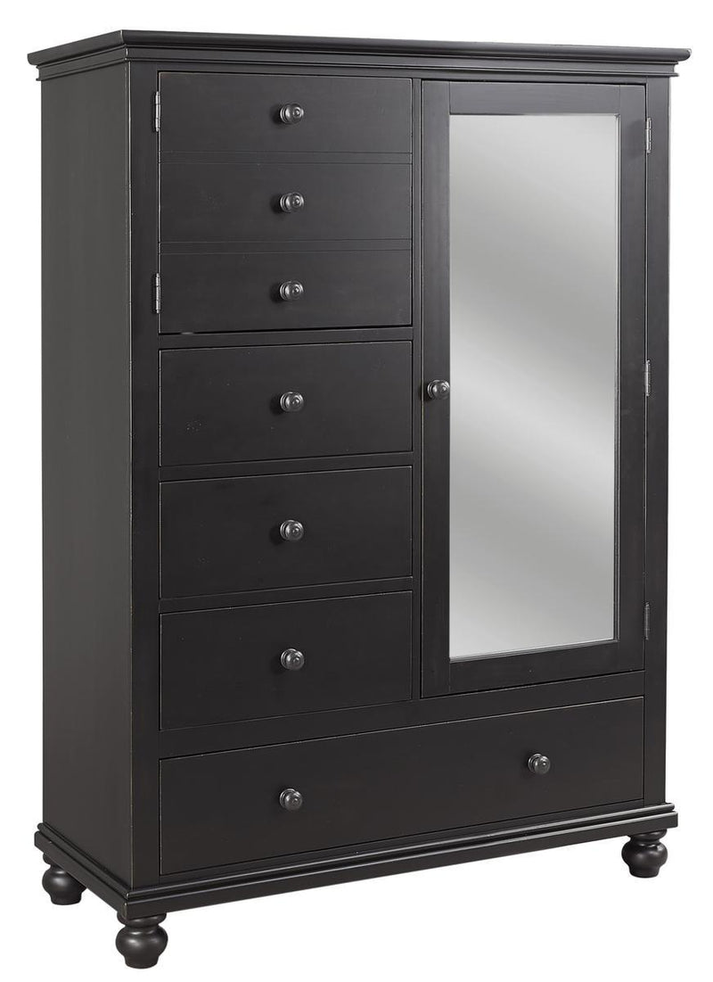 Aspenhome Oxford Chiffarobe in Black - Furniture City (CA)l