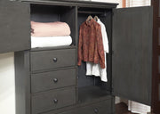 Aspenhome Oxford Chiffarobe in Peppercorn - Furniture City (CA)l
