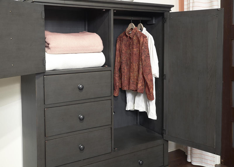 Aspenhome Oxford Chiffarobe in Peppercorn - Furniture City (CA)l