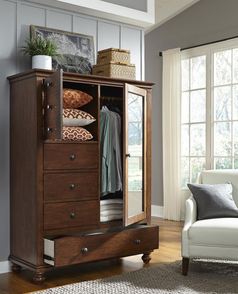 Aspenhome Oxford Chiffarobe in Whiskey Brown - Furniture City (CA)l