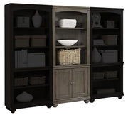 Aspenhome Oxford Door Bookcase in Peppercorn - Furniture City (CA)l