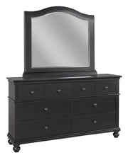 Aspenhome Oxford Arched Mirror in Black - Furniture City (CA)l