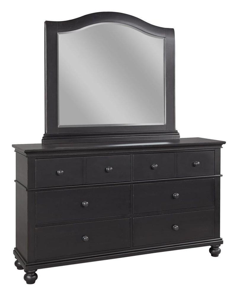 Aspenhome Oxford Arched Mirror in Black - Furniture City (CA)l