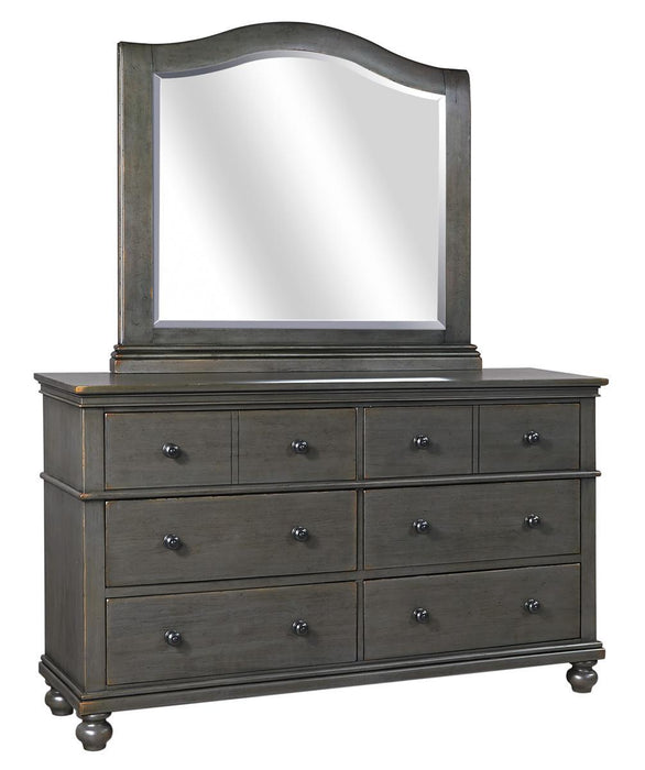 Aspenhome Oxford Arched Mirror in Peppercorn