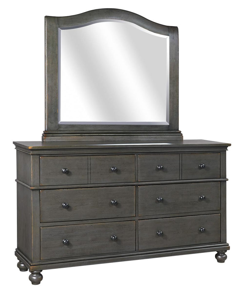 Aspenhome Oxford Arched Mirror in Peppercorn - Furniture City (CA)l