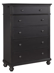Aspenhome Oxford Chest in Black - Furniture City (CA)l