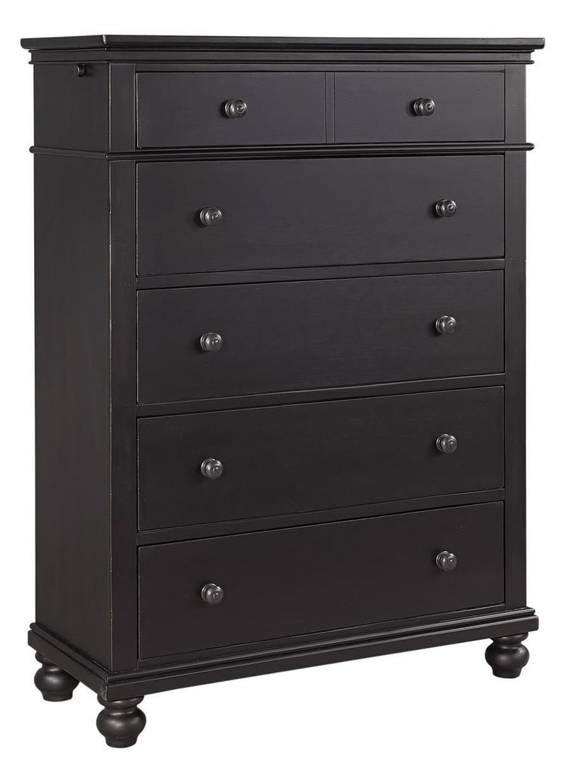 Aspenhome Oxford Chest in Black - Furniture City (CA)l