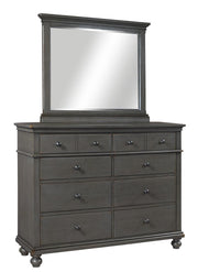 Aspenhome Oxford Landscape Mirror in Peppercorn - Furniture City (CA)l