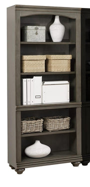 Aspenhome Oxford Open Bookcase in Peppercorn - Furniture City (CA)l