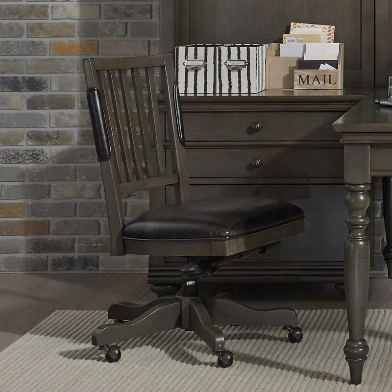 Aspenhome Oxford Office Chair in Peppercorn - Furniture City (CA)l