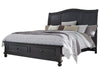 Aspenhome Oxford Queen Sleigh Storage Bed in Black image