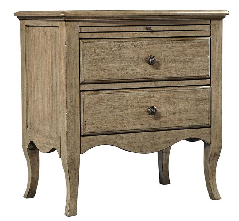 Aspenhome Provence 2 Drawer Nightstand in Patine - Furniture City (CA)l