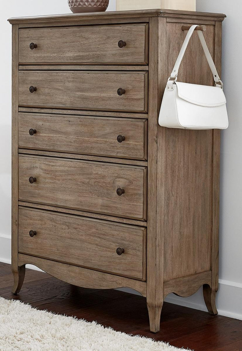 Aspenhome Provence 5 Drawer Chest in Patine - Furniture City (CA)l