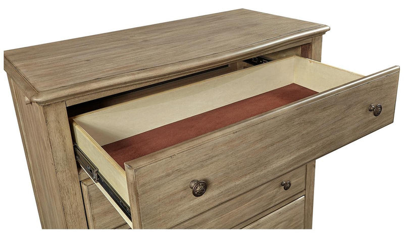 Aspenhome Provence 5 Drawer Chest in Patine - Furniture City (CA)l