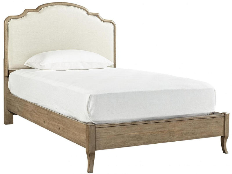 Aspenhome Provence Full Upholstered Bed in Patine - Furniture City (CA)l