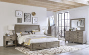 Aspenhome Radiata Queen Sleigh Storage Bed in River Rock - Furniture City (CA)l
