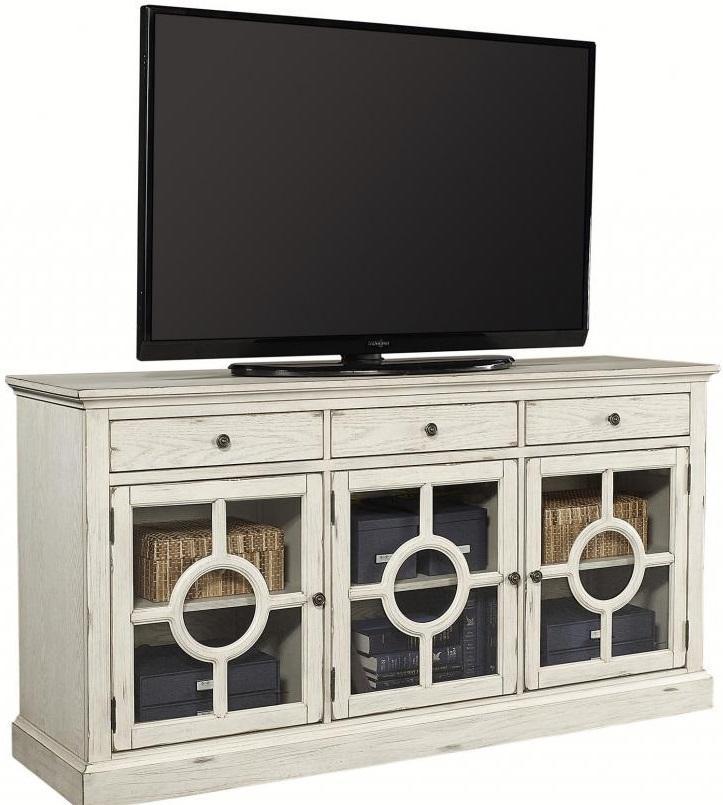 Aspenhome Radius 66'Console in White - Furniture City (CA)l