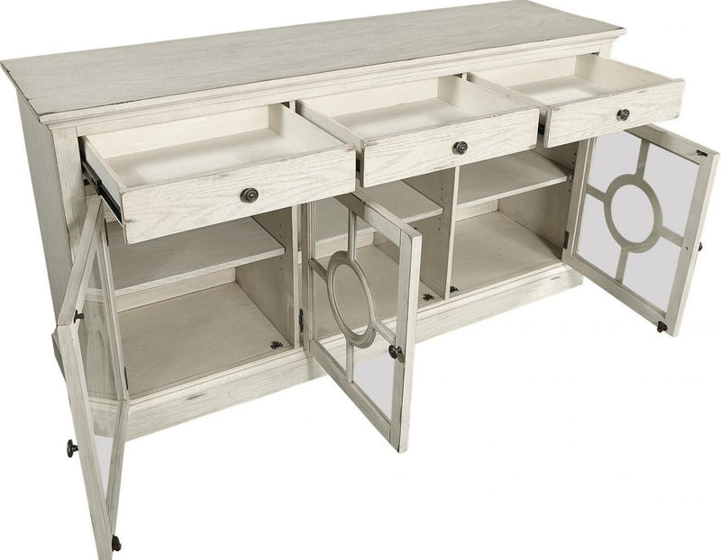 Aspenhome Radius 66'Console in White - Furniture City (CA)l