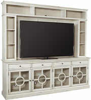 Aspenhome Radius 96'Console and Hutch in White - Furniture City (CA)l