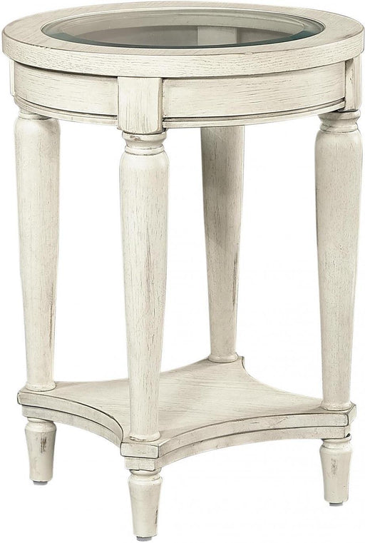 Aspenhome Radius Round Chairside Table in White image