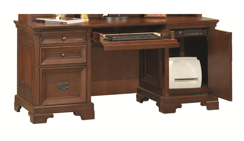 Aspenhome Richmond 66" Credenza Desk in Charleston Brown - Furniture City (CA)l