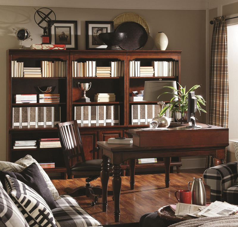 Aspenhome Richmond Door Bookcase in Charleston Brown - Furniture City (CA)l