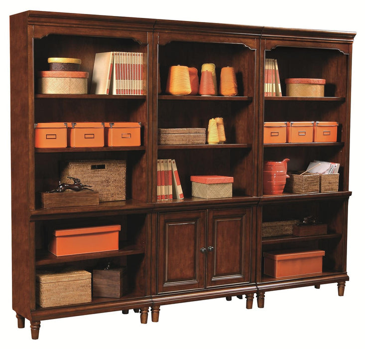 Aspenhome Richmond Door Bookcase in Charleston Brown