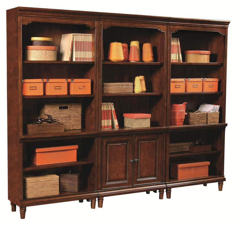 Aspenhome Richmond Door Bookcase in Charleston Brown - Furniture City (CA)l