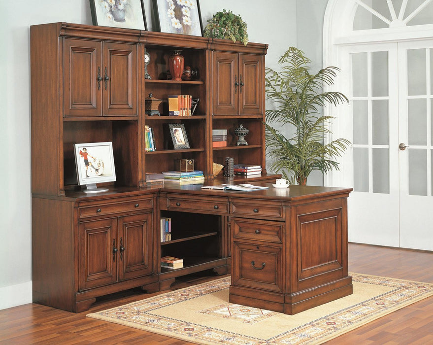 Aspenhome Richmond Modular Desk Wall in Charleston Brown