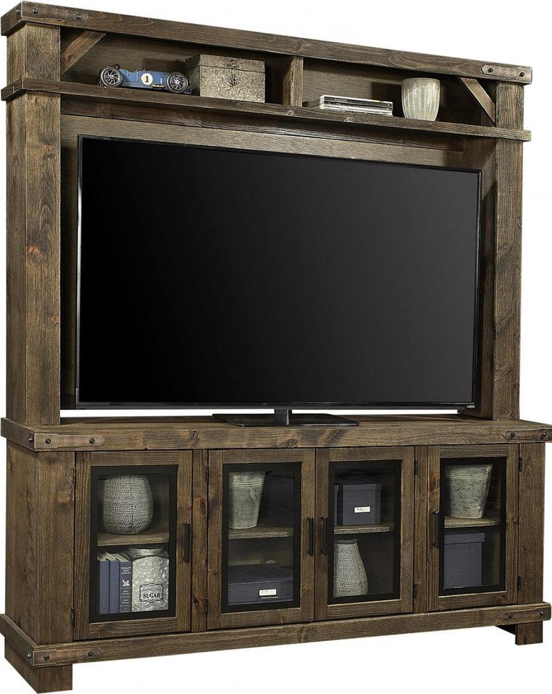Aspenhome Sawyer 78"Console and Hutch in Brindle - Furniture City (CA)l