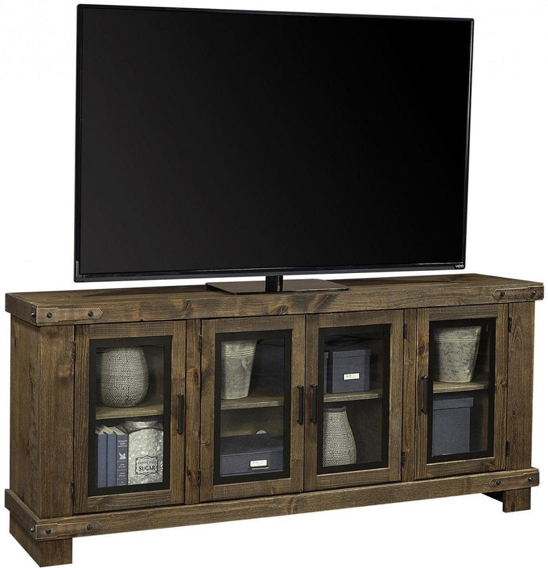 Aspenhome Sawyer 78"Console and Hutch in Brindle - Furniture City (CA)l