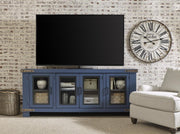 Aspenhome Sawyer 78"Console and Hutch in Malta Blue - Furniture City (CA)l