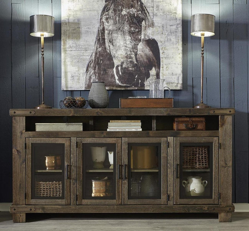 Aspenhome Sawyer 78"Highboy Console in Brindle - Furniture City (CA)l
