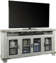Aspenhome Sawyer 78"Highboy Console in Lighthouse Grey - Furniture City (CA)l